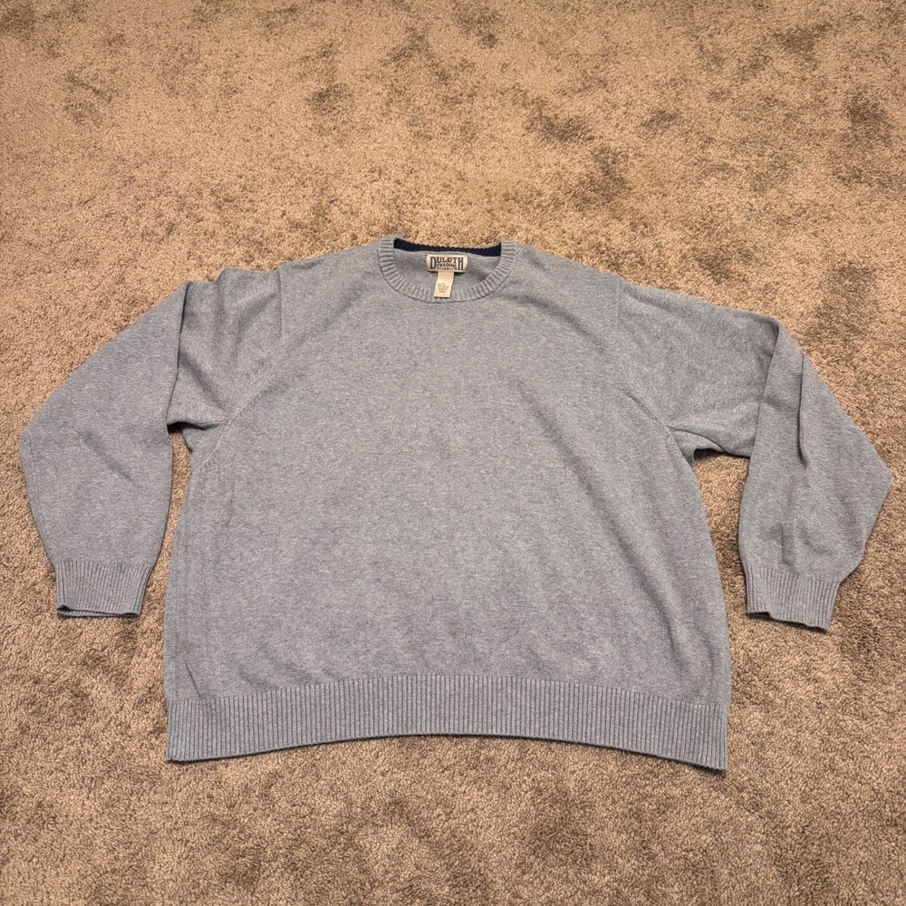 Duluth Trading Co Strongarm Crew Sweater Mens 3XL Gray Pullover Long Sleeve